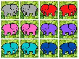 Vorschau - Spiele - Freiarbeitsmaterial passend zum Buch "Elmar, der Elefant" - Seite 3