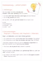 Vorschau - Arbeitsblätter - Kommasetzung: Regeln einfach erklärt + QR Code zu Lernsnack - Deckblatt