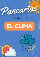 Vista previa - Decoración del aula - El clima Pancarta 1.50 cm de largo - Portada