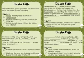 Vorschau - Aufgabenkarten - Die vier Fälle: Übungskartei - Seite 2