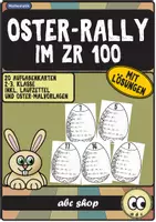 Vorschau - Arbeitsblätter - Oster-Rally im ZR 100 (Kopfrechnen, Ostern, würfeln, Malvorlagen) - Deckblatt