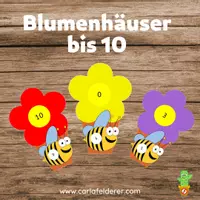 Vorschau - Spiele - Blumen- bzw. Zahlenhäuser von 2-10 - Deckblatt