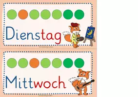 Vorschau - Poster - Kalender Tafelkalender Fuchsklasse Grundschrift Dauerkalender - Seite 2