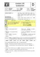 Vorschau - Arbeitsblätter - Definite article (with abstract nouns) - Dolphin (2 Arbeitsblätter mit Lösungen) - Deckblatt