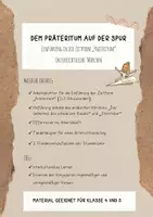 Vorschau - Stundenentwürfe - Dem Präteritum auf der Spur - Einführungstunden Zeitform Präteritum - Deutsch - Deckblatt