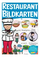 Vorschau - Präsentationen/Tafelbilder - im Restaurant Bildkarten Deutsch / DAZ - Deckblatt
