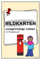 Vorschau - Bildkarten - starke / unregelmäßige Verben im Präteritum (50 Bildkarten) - Seite 2