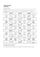 Aperçu - Feuilles d'exercices - Arithmétique mentale - Calculs de base - Labyrinthe - (Niveau 1, Niveau 2, Niveau 3) - Page 1
