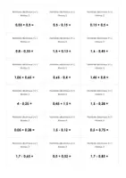 Aperçu - Fiches - Additionner et soustraire des nombres décimaux - Fiches - Page 2
