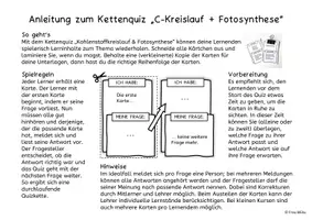 Vorschau - Spiele - Kettenquiz C-Kreislauf + Fotosynthese - Ich habe, Wer hat? - Seite 1