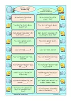 Aperçu - Jeux - Feuilles en tandem Question Tags - Anglais - Page 2
