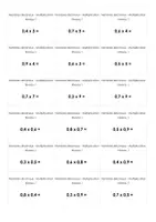 Aperçu - Fiches - Nombres décimaux - Multiplication - Fiches - Page de couverture