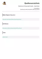 Vorschau - Arbeitsblätter - Sentences in the present simple - cheat sheet - Seite 1