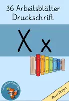 Vorschau - Unterrichtsreihen - Arbeitsblätter X Grundschrift Wochenplan Buchstabeneinführung - Deckblatt