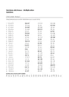 Aperçu - Feuilles d'exercices - Nombres décimaux - Multiplication - Choix multiple (Niveau 1, Niveau 2, Niveau 3) - Page 3