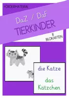 Vorschau - Spiele - 2 Sets Materialpaket DaZ DaF Bildkarten Tiere Bauernhof + Tierkinder - Deckblatt