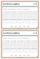 Vorschau - Arbeitsblätter - Kartei schriftliche Addition - Seite 3