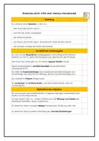 Vorschau - Arbeitsblätter - Checkliste: Eine erweiterte Inhaltsangabe verfassen - Deckblatt