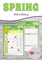 Vorschau - Arbeitsblätter - Spring - Roll a Story - Deckblatt