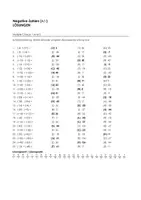 Vorschau - Arbeitsblätter - Negative Zahlen addieren und subtrahieren - Multiple Choice (Level 1, 2 und 3) - Seite 3