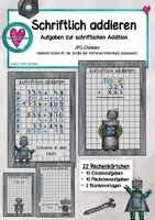 Vorschau - Fördermaterial/Inklusion - Materialpaket "Schriftlich rechnen" (Rechenkärtchen) - Seite 1