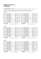 Vorschau - Arbeitsblätter - Negative Zahlen addieren und subtrahieren (Materialpaket) - Seite 1