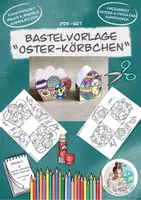 Vorschau - Mal- und Bastelvorlagen - DIY "Osterkörbchen" Bastelvorlagen Ostern #osterbastelsale - Deckblatt