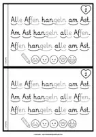 Vorschau - Arbeitsblätter - Lese-Flitzer | Buchstabe A/a | Lesetempo-Training | Grundschrift - Seite 3