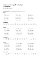 Vorschau - Arbeitsblätter - Negative Zahlen (Komplettpaket) - Seite 2