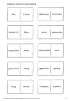 Vorschau - Spiele - Adjektivdomino Synonyme 2 - Seite 2