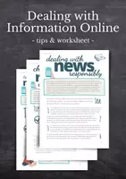 Vorschau - Arbeitsblätter - Dealing with News Responsibly | Reliability of Information Online + Taking Care of Mental Health - Deckblatt