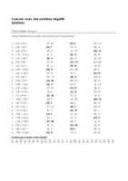 Aperçu - Feuilles d'exercices - Calculer avec des nombres négatifs - Choix multiple (Niveau 1, Niveau 2, Niveau 3) - Page 1