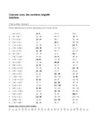 Aperçu - Feuilles d'exercices - Calculer avec des nombres négatifs - Choix multiple (Niveau 1, Niveau 2, Niveau 3) - Page 3