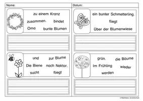 Vorschau - Arbeitsblätter - Schüttelsätze Frühling - Seite 2