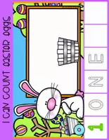 Vista previa - Unidades / Secuencias / Situaciones de Aprendizaje - I CAN COUNT Easter Mats Spelling Numbers - página 2