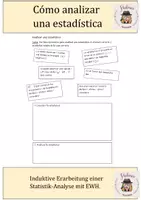 Vorschau - Arbeitsblätter - Analizar una estadística - Statistiken analysieren - Deckblatt