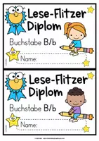 Vorschau - Bildkarten - FREEBIE | Diplom "Lese-Flitzer" | A - Z | DRUCKSCHRIFT - Seite 2
