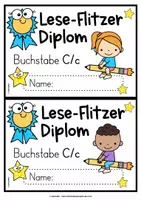Vorschau - Bildkarten - FREEBIE | Diplom "Lese-Flitzer" | A - Z | DRUCKSCHRIFT - Seite 3