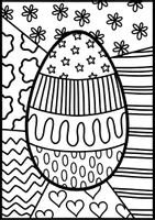 Vorschau - Mal- und Bastelvorlagen - Oster Pop Art 🐰🐣 zum Weiter und Ausmalen - Kunst im Frühling - Seite 3
