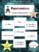 Vorschau - Spiele - Pantomime – Spiel in Silbenschrift - Deckblatt