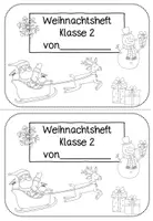 Vorschau - Arbeitsblätter - Übungsheft Winter Klasse 2 (Mathe und Deutsch) silvesterknaller24 - Seite 2