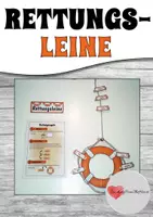 Vorschau - Mal- und Bastelvorlagen - Rettungsleine - Deckblatt