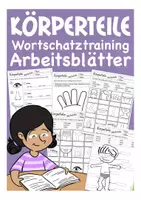 Vista previa - Hojas de trabajo - KÖRPER Wortschatz Arbeitsblätter Deutsch / Alemán - Portada