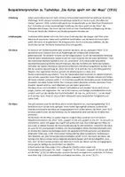 Vorschau - Text - Beispielinterpretation Tucholsky Katze spielt mit der Maus - Deckblatt
