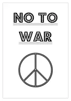Vorschau - Mal- und Bastelvorlagen - MEIN DEMO-PLAKAT (Demoschild/Ausmalbild zum Gestalten gegen den Russland-Ukraine-Krieg) - Seite 3