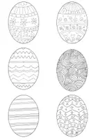 Vorschau - Mal- und Bastelvorlagen - 3D-Mandala: Ostern - Seite 1