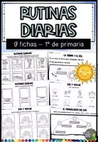Vista previa - Hojas de trabajo - Rutinas diarias - fichas para 1° de primaria - Portada