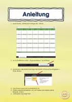 Vorschau - Lehrpläne/Lehrermaterial - Jahresplan als programmierte Excel Datei - Seite 1