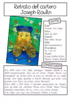 Vista previa - Manualidades / Dibujos para colorear - Van Gogh póster colaborativo del cuadro "El cartero Joseph Roulin". - página 3