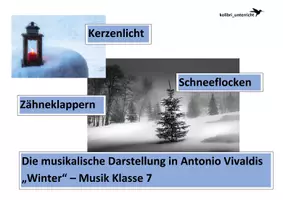 Vorschau - Arbeitsblätter - Vivaldis Winter aus den Vier Jahreszeiten - Deckblatt